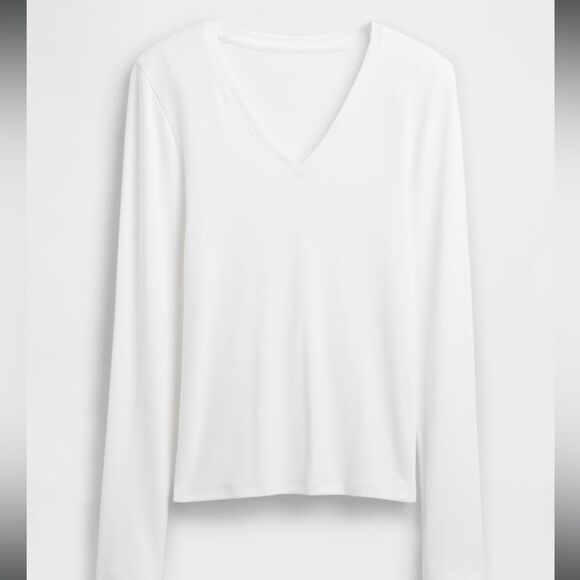 GAP Modern V-Neck T-Shirt White XL/T NWT IN PACKAGE - Picture 4 of 7